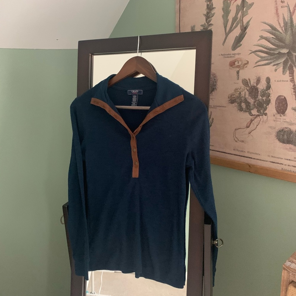 Chaps Collared Long-Sleeved Shirt